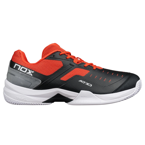 Zapatillas de pádel AT10 PRO Negro/Rojo - NOX2024Zapatillas