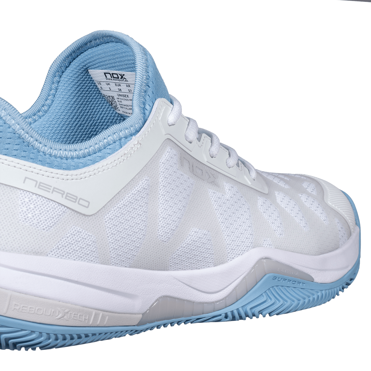 Zapatillas de Pádel NERBO Blanco/Azul Atardecer - NOX2026Zapatillas