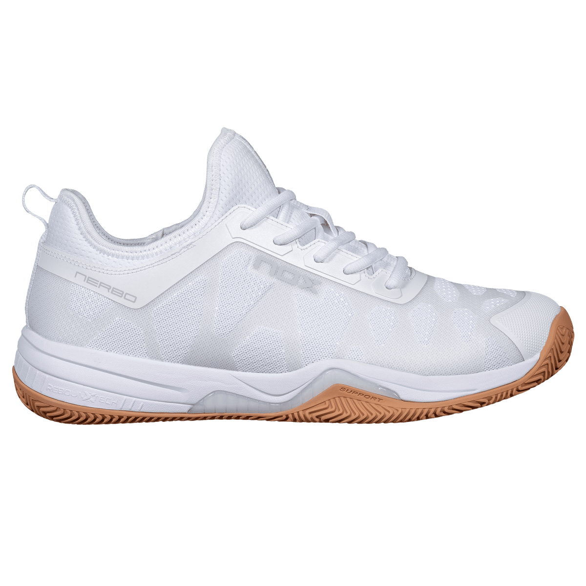 Ténis de padel NERBO branco/sola de rebuçado