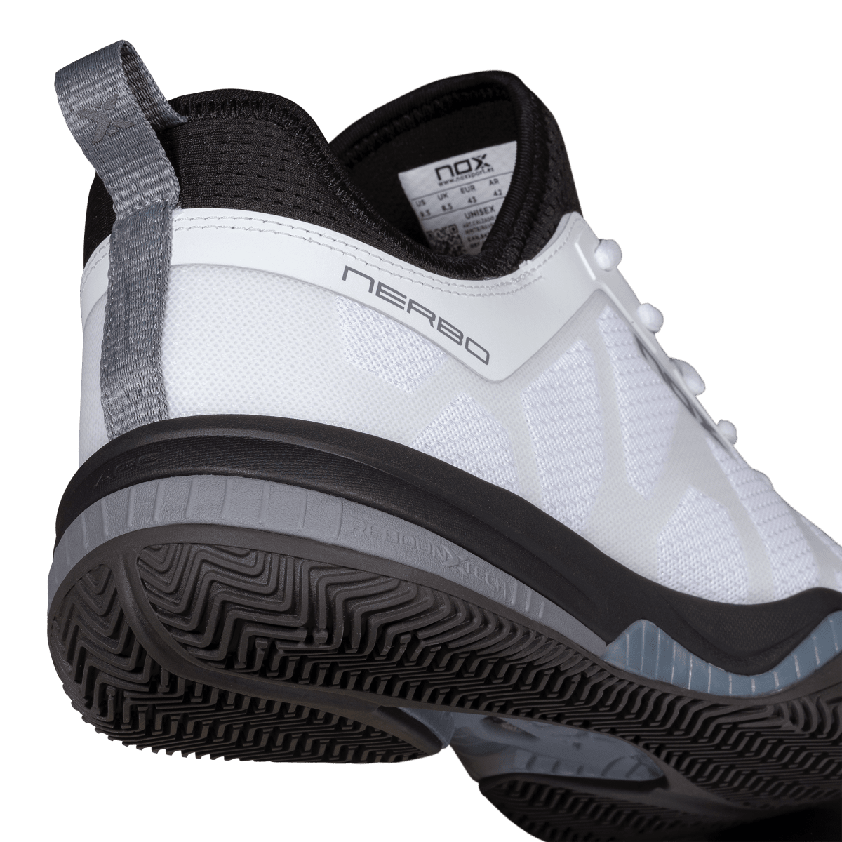 Zapatillas de Pádel NERBO White/Raven - NOX2026Zapatillas