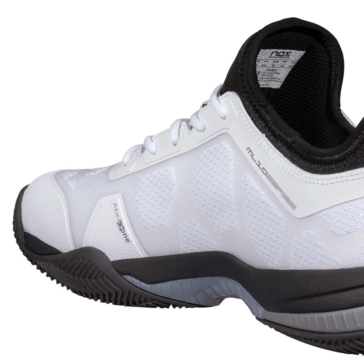 Zapatillas de Pádel NERBO White/Raven - NOX2026Zapatillas