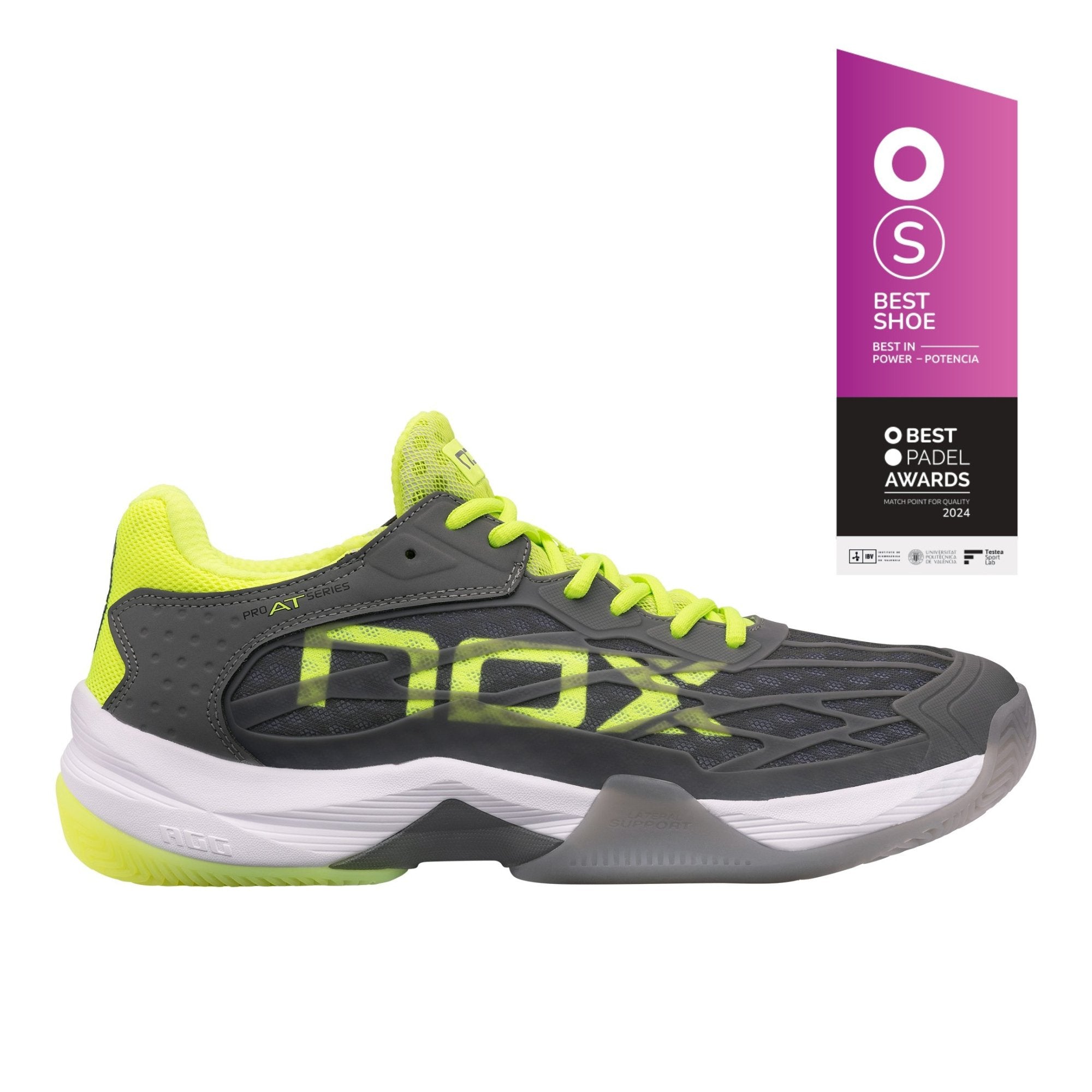 Zapatillas de pádel Nox AT10 LUX Gris/Amarillo Flúor - NOX