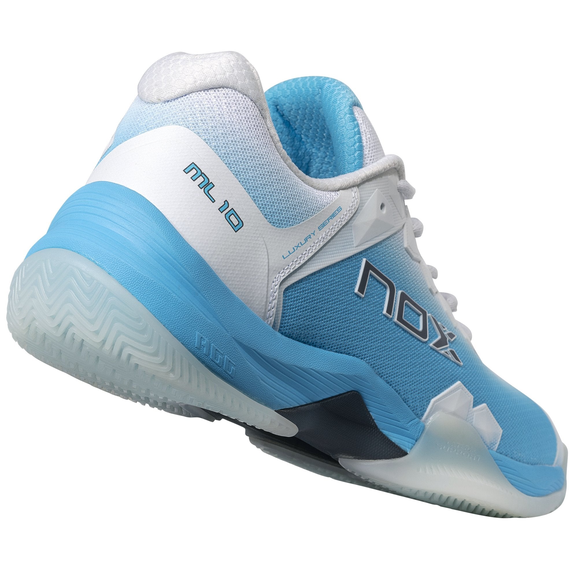 Chaussures Padel NOX ML10 Hexa – Homme EU 45, Noir / Gris Ardoise – Confort & Accroche Optimal Terrain