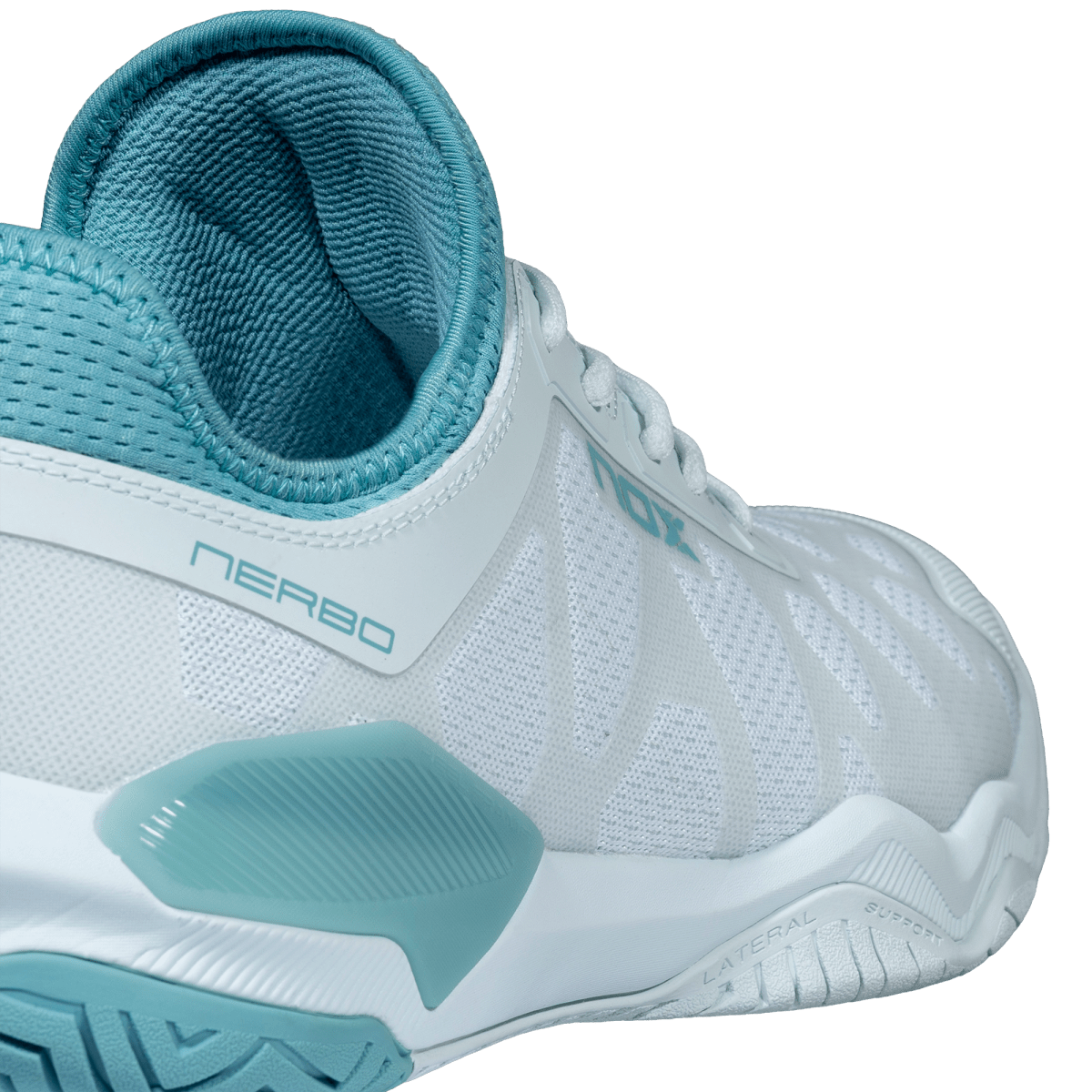 Zapatillas de Pickleball LUX NERBO Morning Mist/Turquoise - NOXZapatillas Pickleball