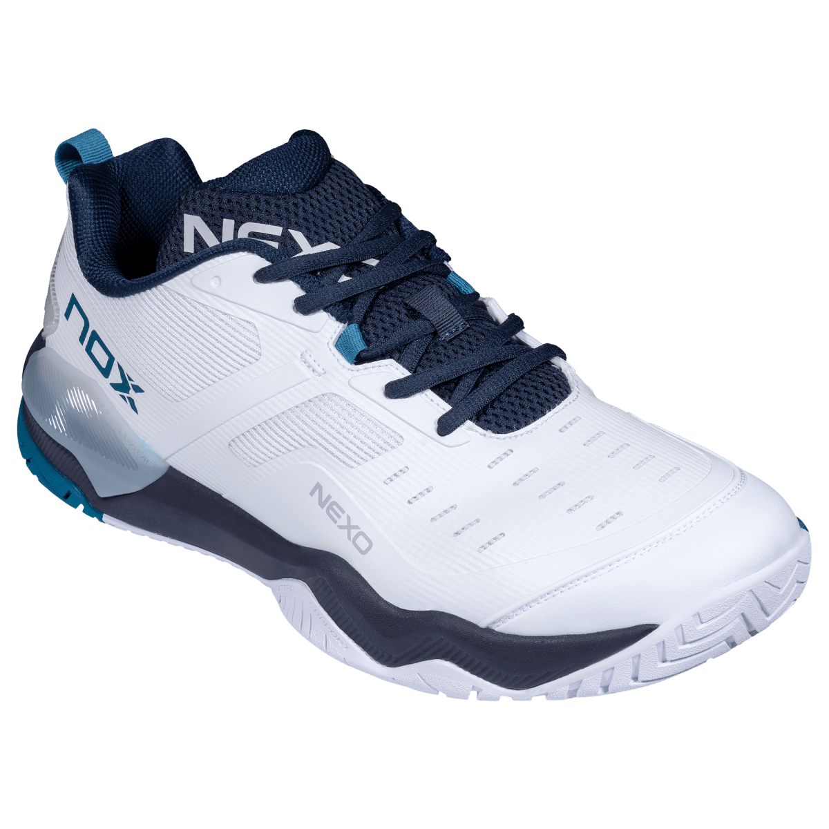 Zapatillas de Pickleball LUX NEXO White/Ink Blue - NOXZapatillas Pickleball