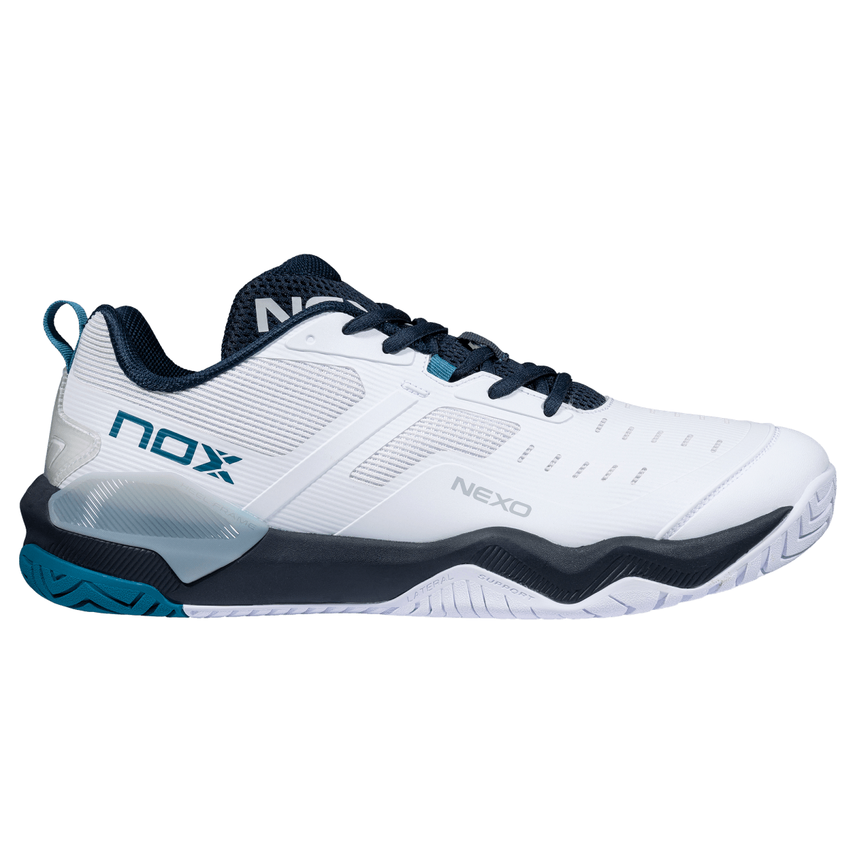 Zapatillas de Pickleball LUX NEXO White/Ink Blue - NOXZapatillas Pickleball