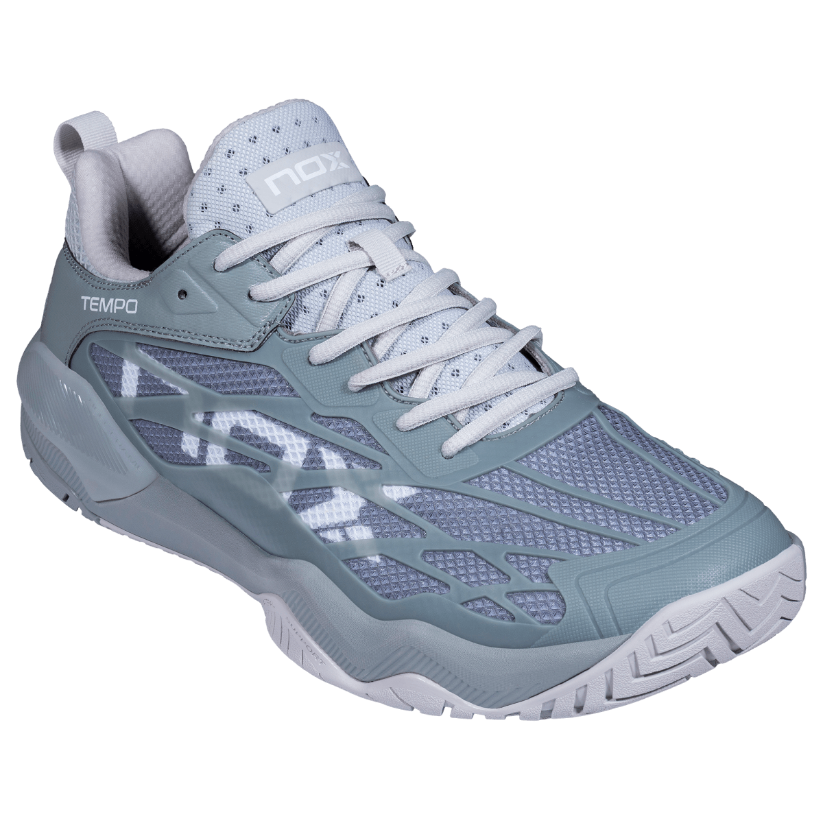 Zapatillas de Pickleball LUX TEMPO Ultimate Grey/White - NOXZapatillas Pickleball