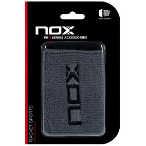 Bolsa 6 pares - Muñequeras deportivas NOX gris/negro - NOX