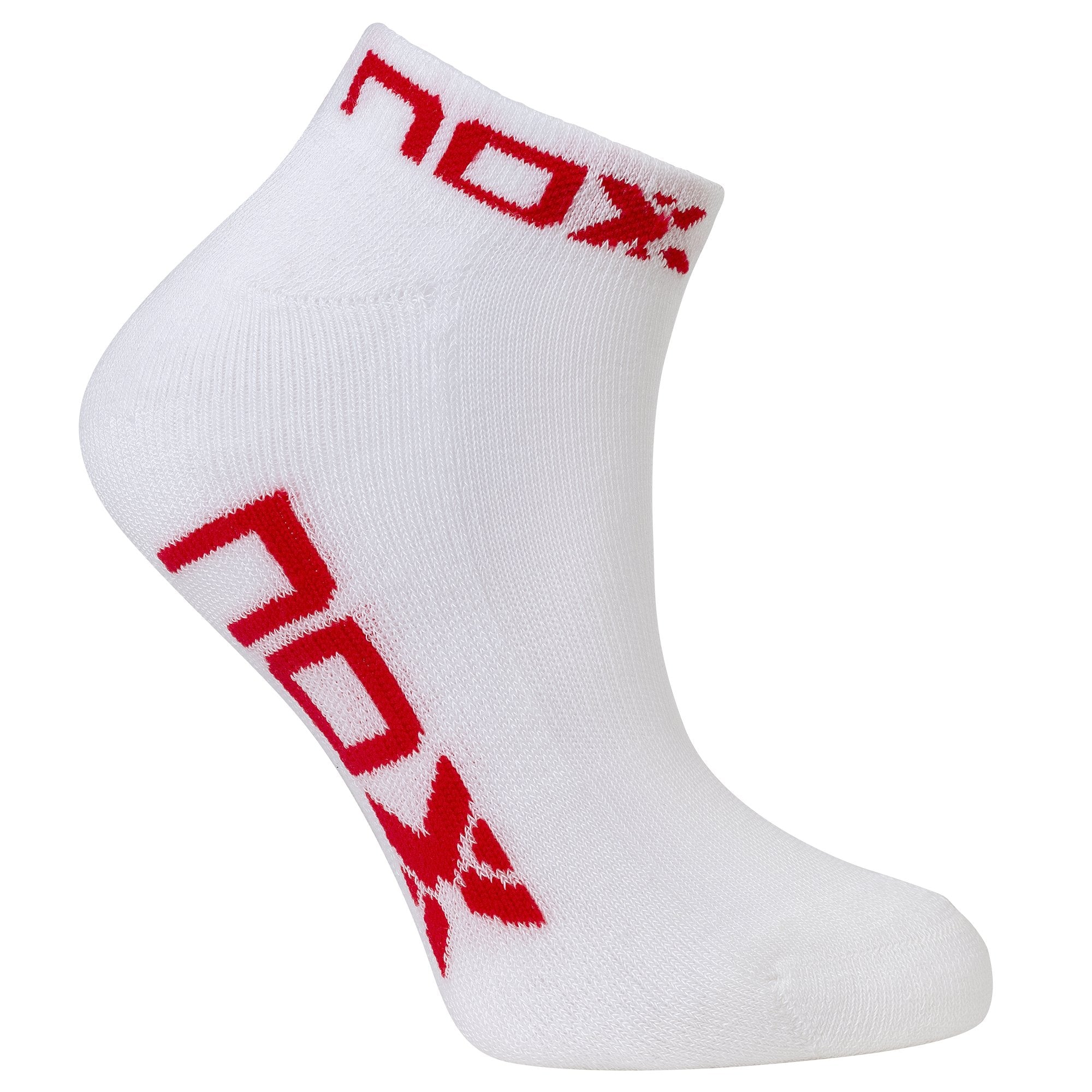 Bolsa 6 pares - Pack calcetines técnicos TOBILLEROS "pinkies" blanco/rojo - NOX