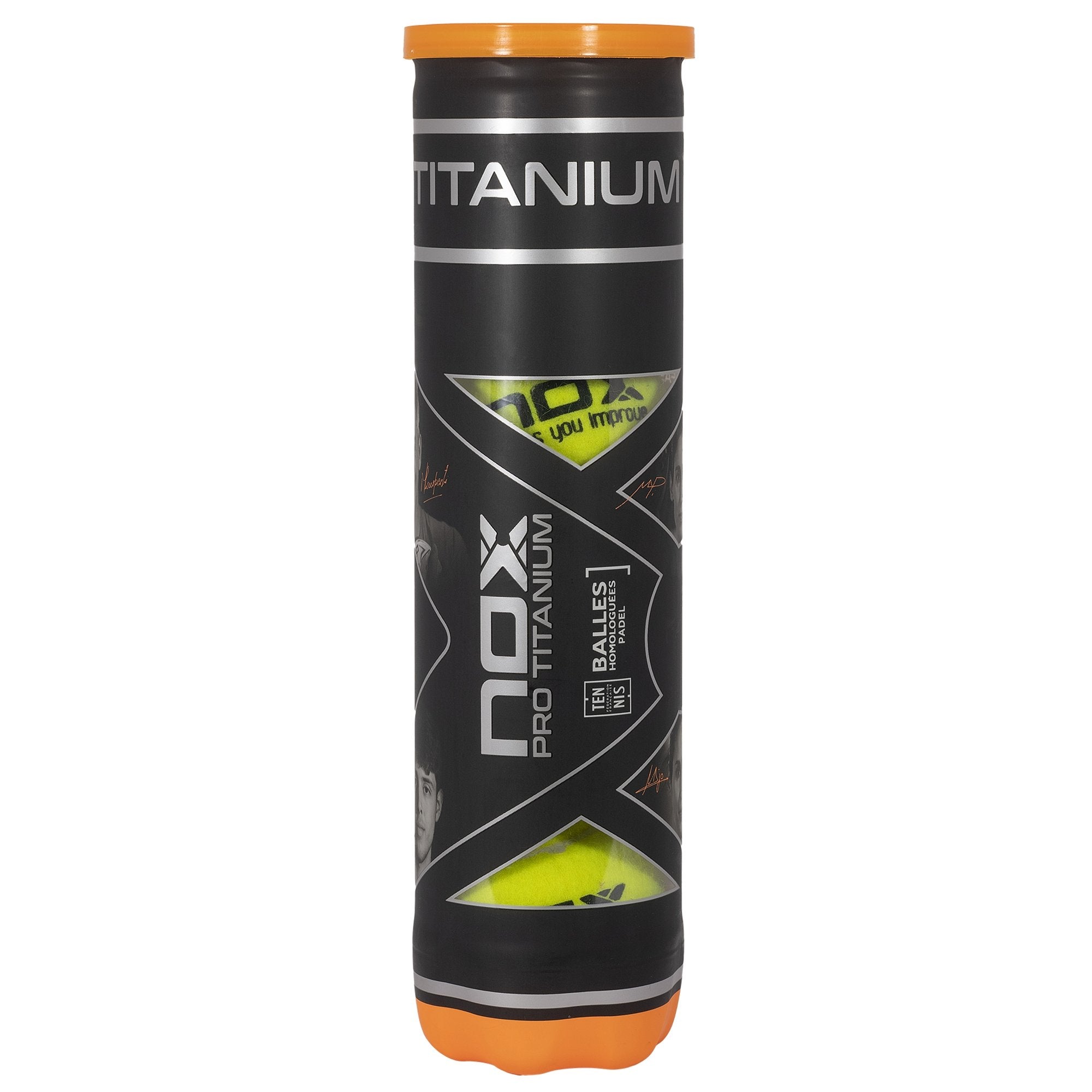 Pack de 4 bolas de padel PRO TITANIUM
