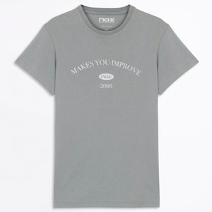 Camiseta mujer BASIC - CASUAL gris - NOX
