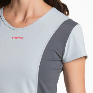 Camiseta Pádel Mujer PRO - REGULAR light grey - NOX