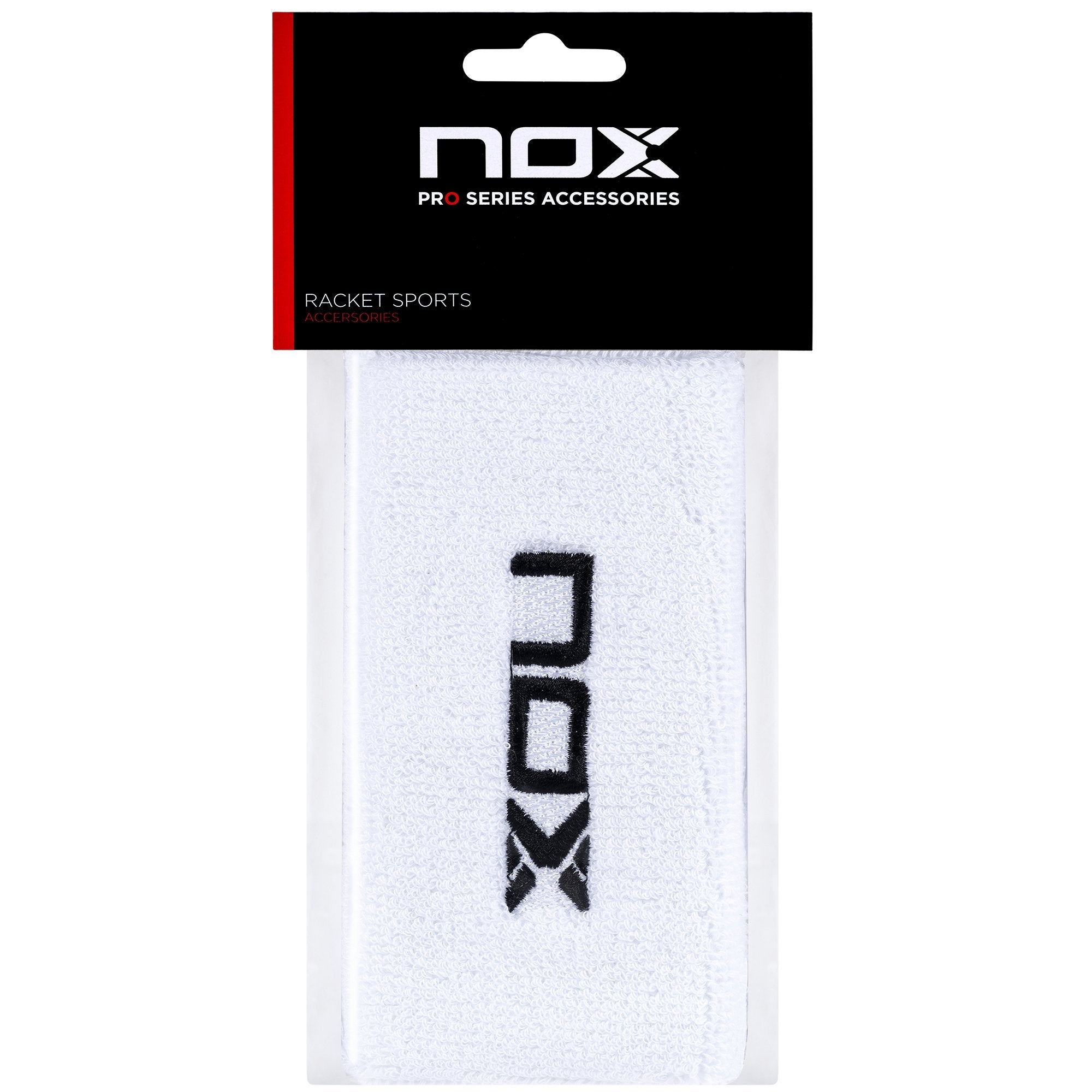 Munhequeiras desportivas longas NOX branco/preto
